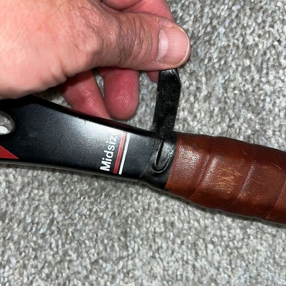 Used Wilson Graphite Matrix MidSize vintage Tennis Racquet size 4 1/4 L2 leather - Picture 6 of 10